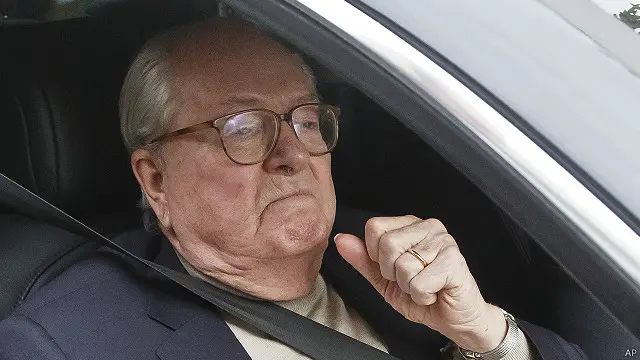 لوبان البالغ من العمر 86 عاما أسس الحزب اليميني في عام 1972