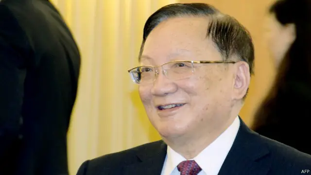 中日友好协会会长唐家璇（资料照片，05/06/2014）