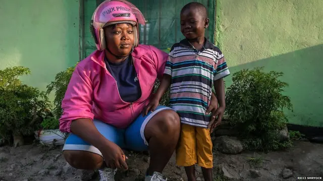 Диэрест Колман с сыном