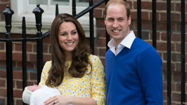 Кейт и Уильям с Шарлоттой