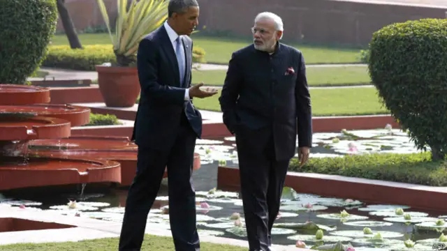 مودی اور اوباما کے درمیان دوطرفہ ملاقات کو دنیا بھر میں انتہائی دلچسپی کے ساتھ دیکھا گيا
