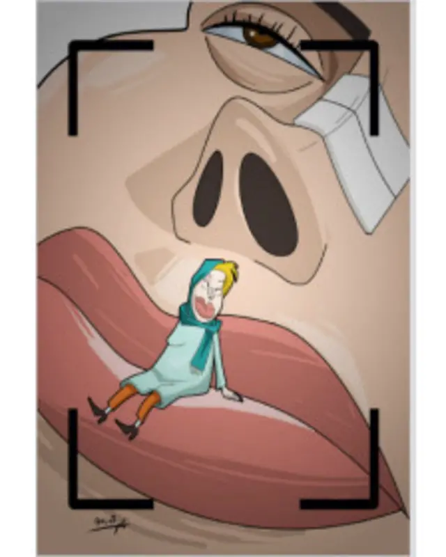 عمل زیبایی - کارتون نادر رحمانی، بی قانون