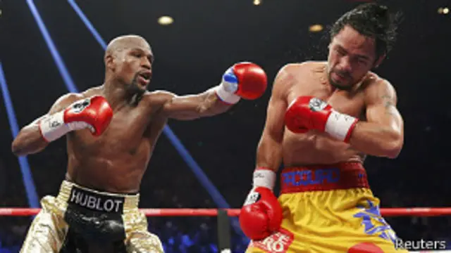 Manny Pacquiao y Floyd Mayweather