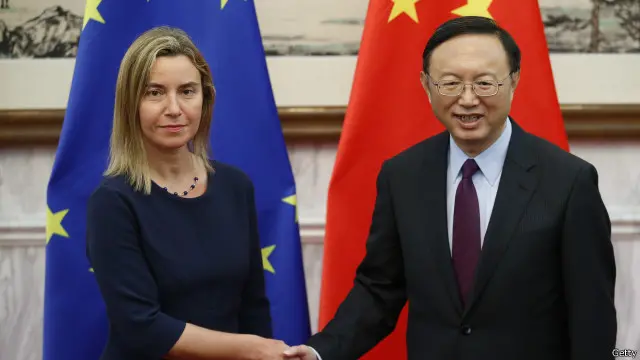 莫盖里尼与杨洁篪会面