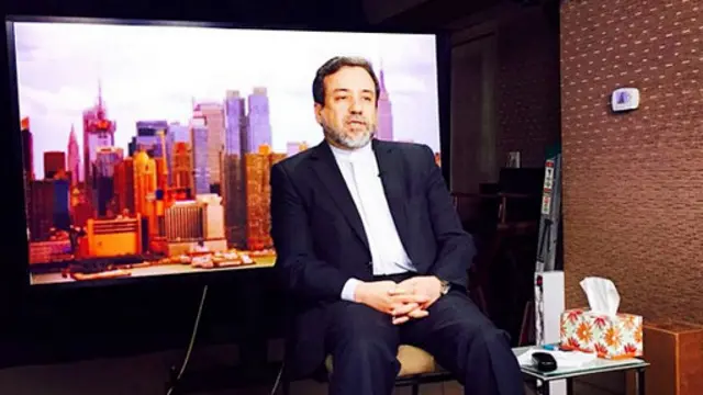 مذاکره کننده ارشد اتمی ایران پس از پایان مذاکرات نیویورک با تلویزیون ایران مصاحبه کرد. عکس از اینستاگرام عباس عراقچی