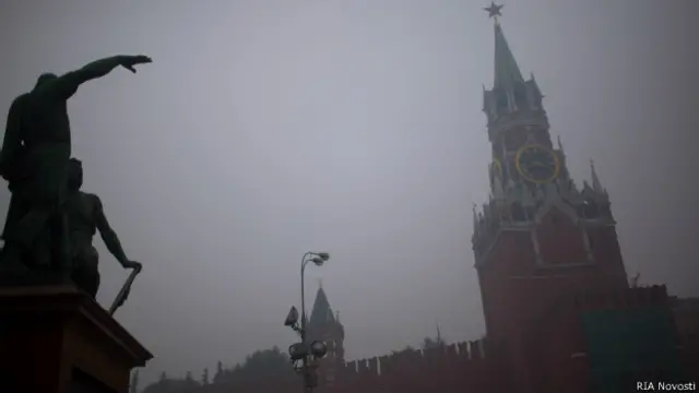 Смог на Красной площади