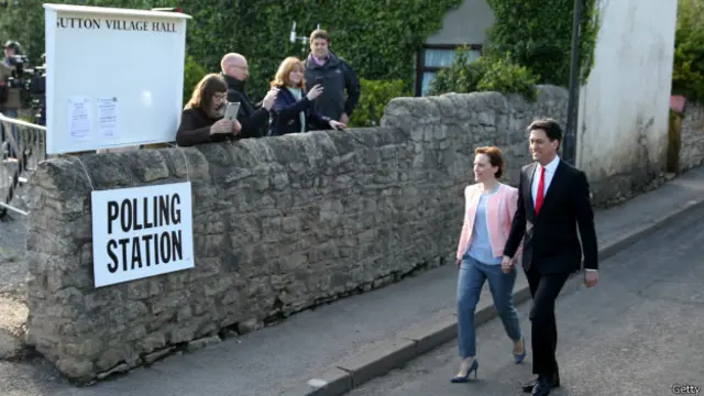 Leyboristlərin lideri Ed Miliband və xanımı