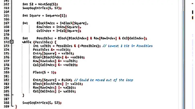 Ada dua ratus baris kode yang disusun Lee untuk membuat solusi teka-teki Sudoku.