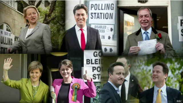 Лидеры партий в Британии