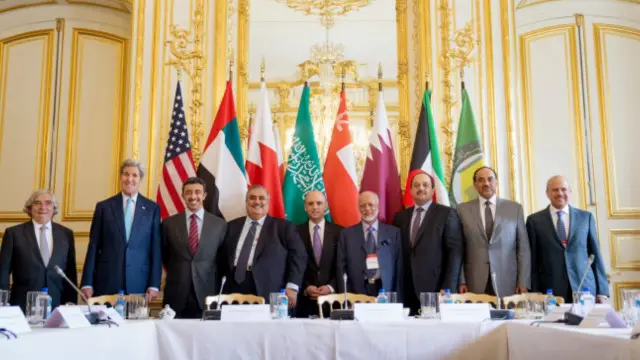 پیش از نشست هفته آینده جان کری در پاریس میزبان همتاهای عرب خود بوده‌ است