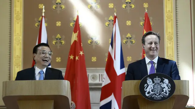 李克强会面卡梅伦