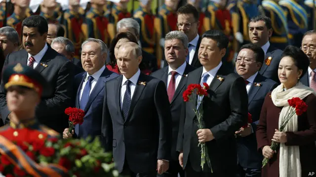 Национальные лидеры на торжествах в Москве