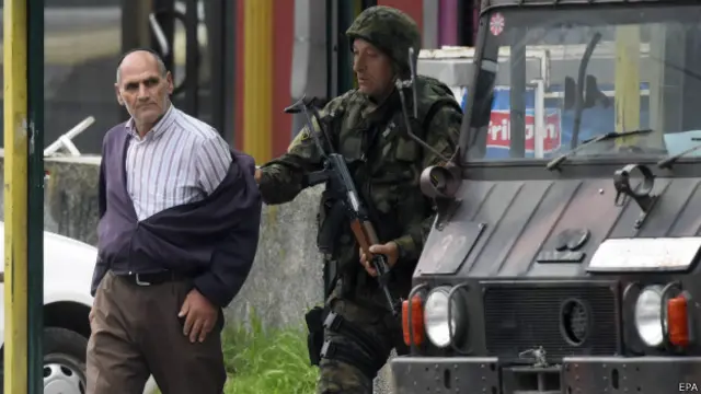 Задержание этнического албанца