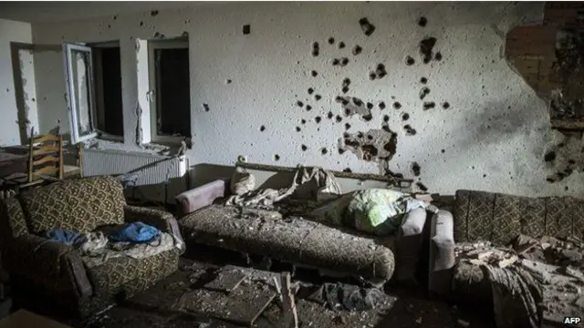 Разрушения в Куманово