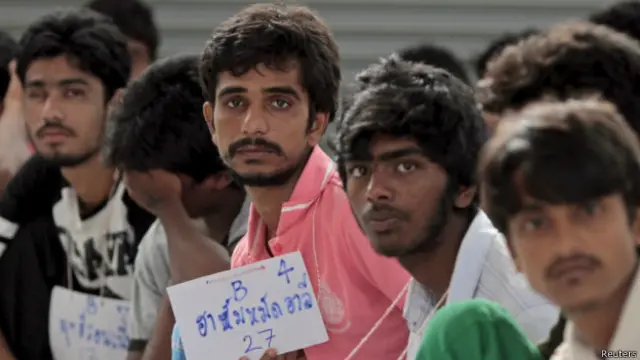 Мусульмане-рохинджа в одном из лагерей для беженцев на юге Таиланда