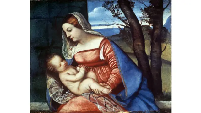 Titian'ın 'Meryem Ana ve İsa' tablosu
