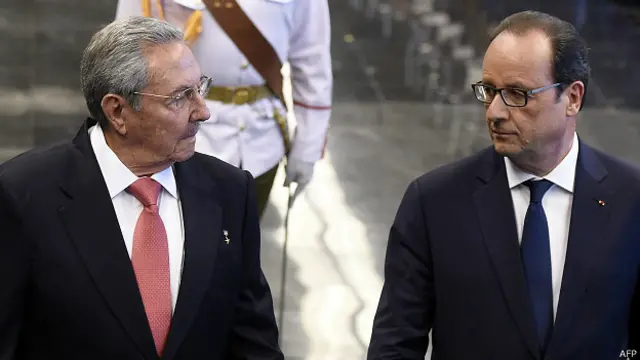 Raúl Castro, Francois Hollande