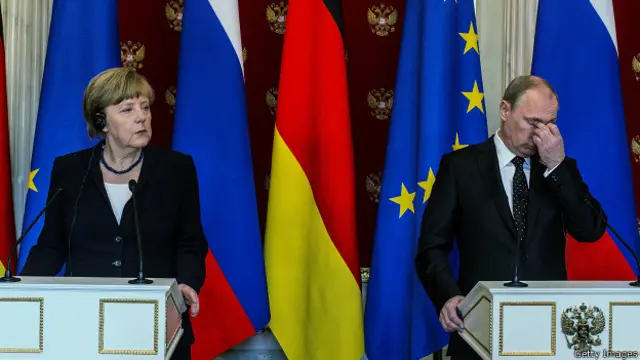 Путин и Меркель