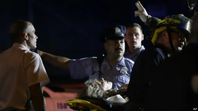 Один из пострадавших при крушении поезда в США