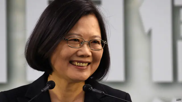 蔡英文在华盛顿说，美国是台湾的重要经济、国防伙伴，未来会加强双边的合作机制。（资料图片）