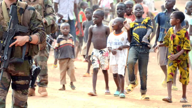 Soldados franceses en misión en República Centroafricana