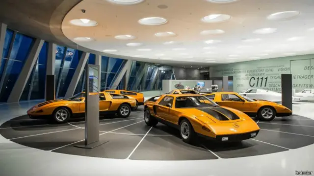 Exposição no museu da Mercedes em Stuttgart conta história do C 111