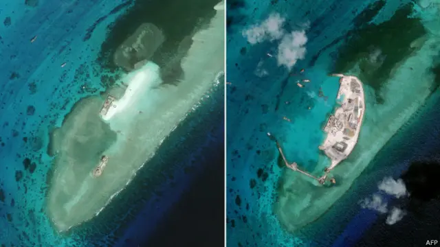 有安全问题专家说，中国在填海造岛工程完成后，可能对该海域实行空中和海上的限制。中国也表示自己完全有权利建立防空识别区。