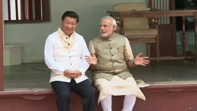 习近平在自己的故乡迎接莫迪