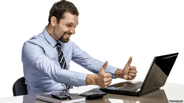 Радостный бизнесмен