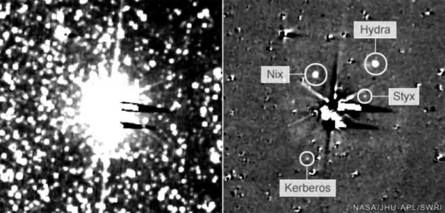 Кадры со станции "Новые горизонты"