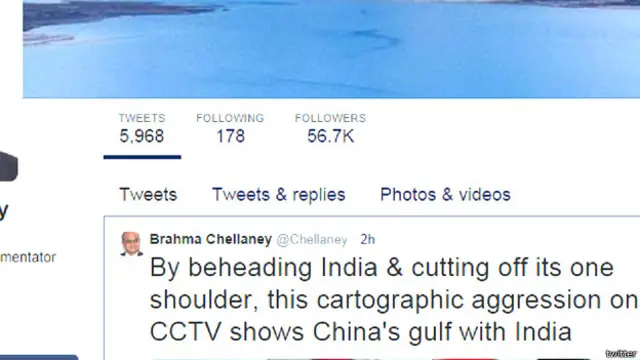 ब्रह्मा चेलानी का ट्विट 