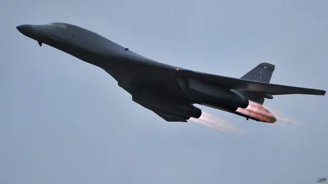 美國空軍B-1b戰略轟炸機（資料照片，04/03/2011）