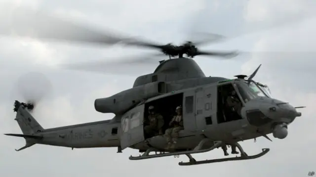 المروحية المنكوبة كانت من طراز بيل هيوي UH-1Y