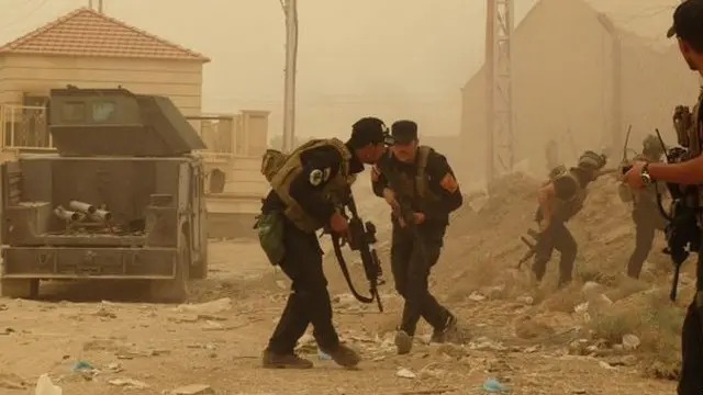 Aparat keamanan di Ramadi