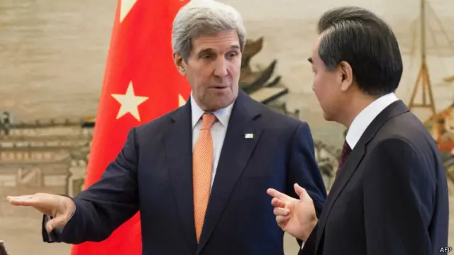 美国国务卿克里周六在在北京与中国外交部长王毅举行了会晤。两人在会后举行了记者会。