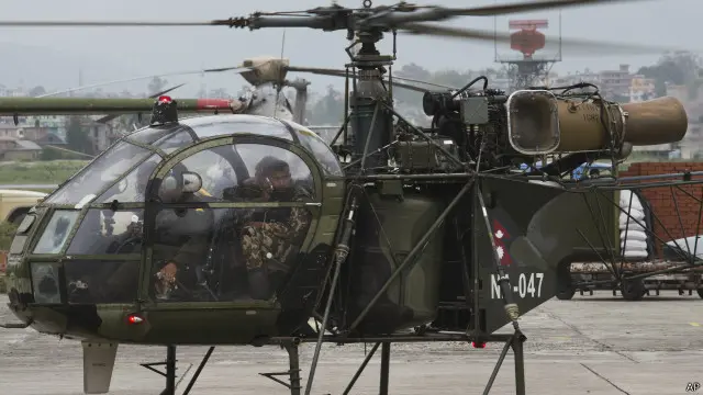 أفراد الجيش النيبالي رصدوا حطام الطائرة الأمريكية