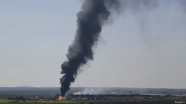 Нефтяной завод в Сирии