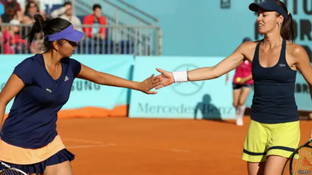 सानिया मिर्ज़ा, मार्टिना हिंगिस