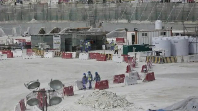 Construcción de un estadio para Qatar 2022