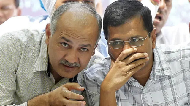 मनीष सिसोदिया और अरविंद केजरीवाल