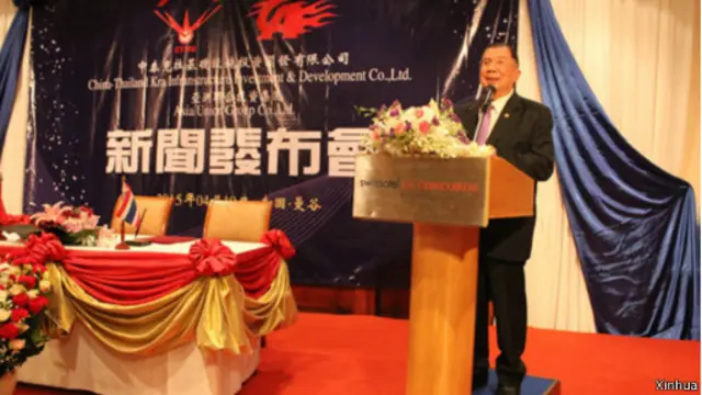 此前，中国多家媒体报道，泰国克拉运河研究和投资合作洽谈会日前在广州举行，中泰双方还在会上签署了泰国克拉运河项目合作备忘录。