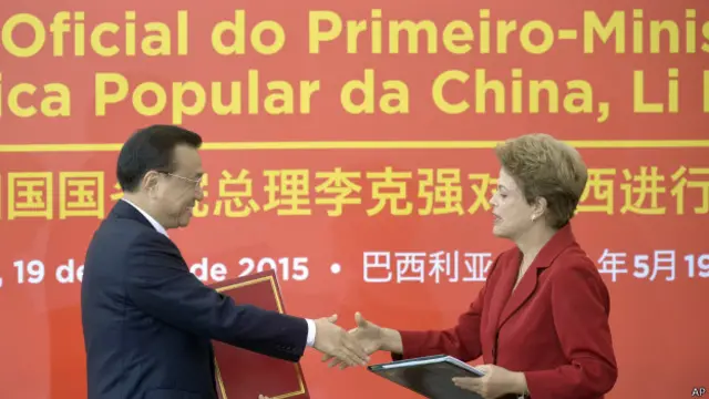 中國國務院總理李克強與巴西總統羅塞夫