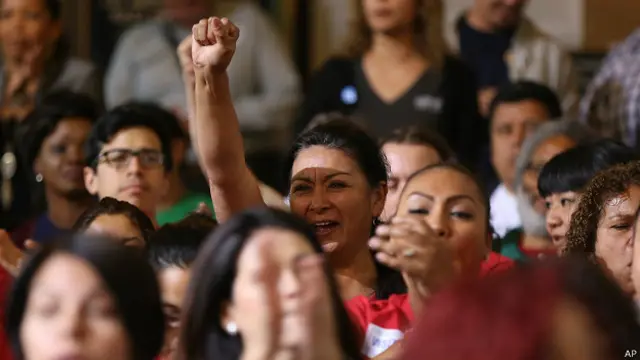 Trabajadora en Los Ángeles