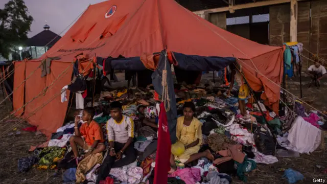 Trại tạm trú cho người Rohingya ở tỉnh Aceh, Indonesia