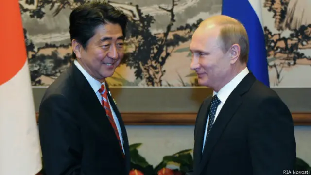 Путин и Абэ