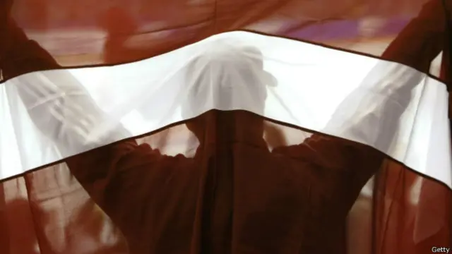 Флаг Латвии