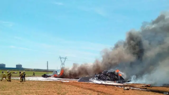 Место крушения A400M в Испании 9 мая