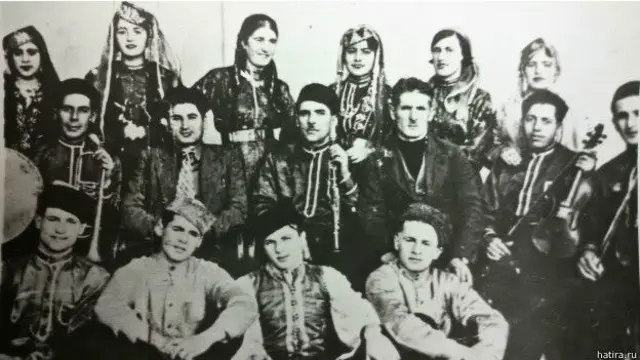 Krım tatarlarının "Qaytarma" dövlət ansamblı. Moskva, 1935-ci il