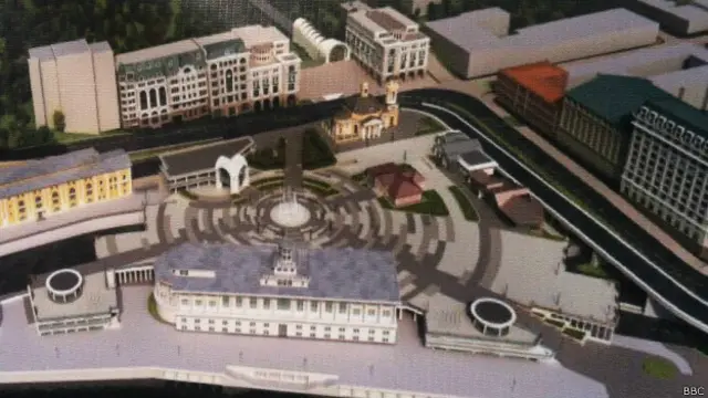 Незважаючи на розкопки, зовнішній вигляд проекту Поштової не змінився - на площі буде фонтан і сквер.