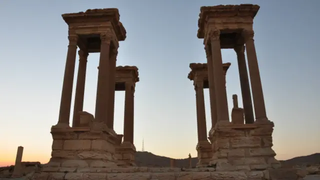 Suriye'deki antik Palmyra kenti IŞİD'in eline geçen önemli yerler arasında. 